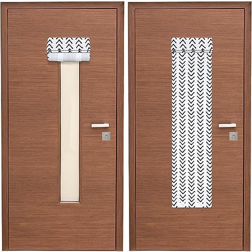 Leinuosen Classroom Door Window Curtains Blackout Shades 8x36 Inches