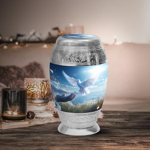 Yasubjag 10 Inch Large Cremation Urn for Human Ashes
