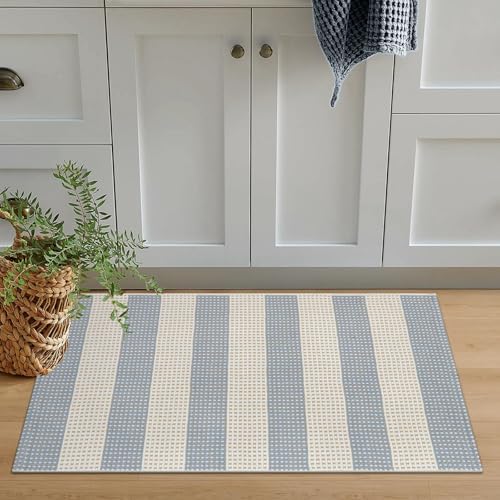 OJIA 24x36 Entry Rug Striped Indoor Outdoor