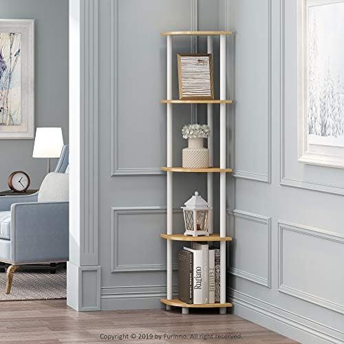 Furinno Turn-N-Tube 5 Tier Corner Display Rack
