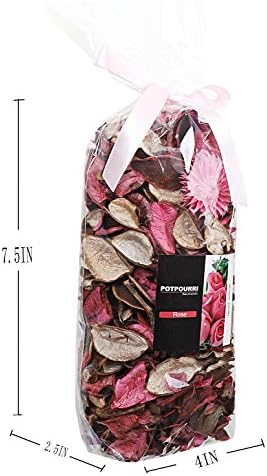 Qingbei Rina Rose Scented Potpourri Bags Pink Dried Flowers Home Fragrance Sachets