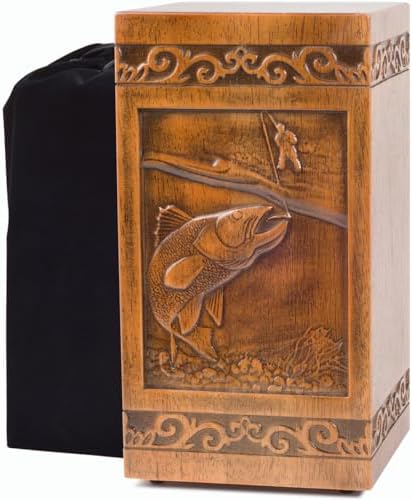 Wooden Cremation Urn for Human Ashes 250 Lbs Capacity