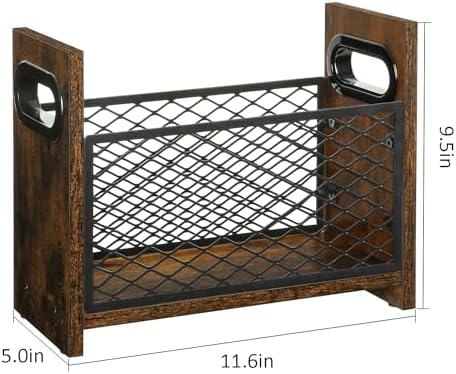Yinmit Magazine Holder Small Desktop Magazine Rack