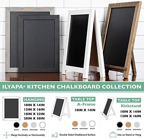 Ilyapa Rustic Wooden Magnetic Chalkboard Sign 12x16