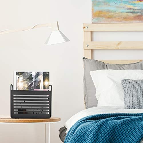 Stylish Magazine Rack with Rubber Base