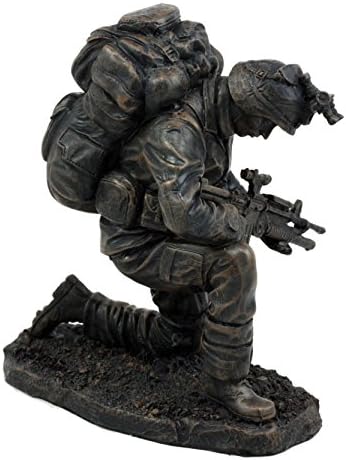 6 Inch Kneeling Soldier Courage Figurine