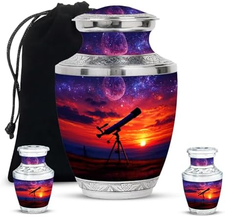 JAGASY Cremation Urn Set - Large and Small Urns for Ashes
