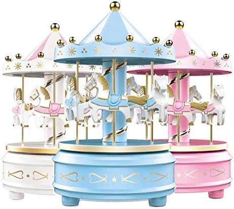 WEofferwhatYOUwant Carousel Music Box Blue