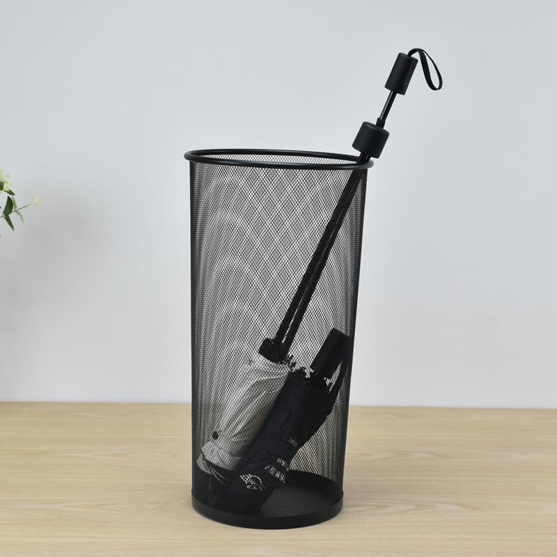 Youeon 2 Pack Black Metal Mesh Umbrella Stand