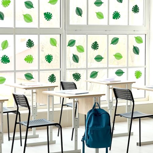 Palm Leaf Glitter Cutouts - 100pcs Tropical Decor Accents
