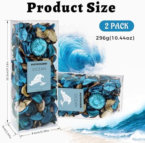 SCENTORINI Ocean Scented Potpourri Bags for Home Decor