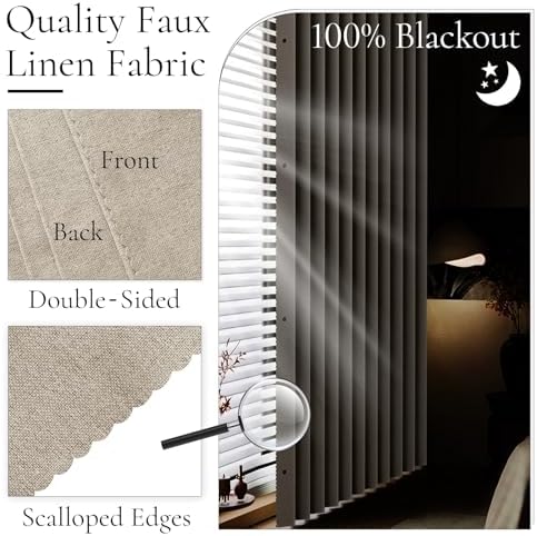 100 Blackout Magnetic Folding Door Curtain Panel