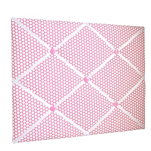 16 x 20 French Memory Board Bow Board Pink White Polka Dot