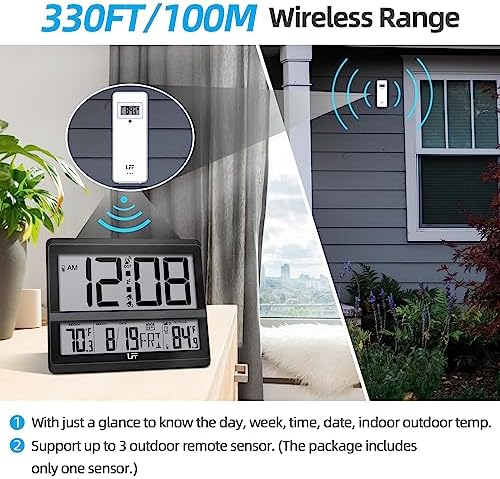 LFF Atomic Clock with Large Display and Temperature Monitoring