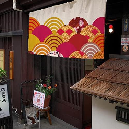 Japanese Style Half Open Doorway Noren Curtain 1