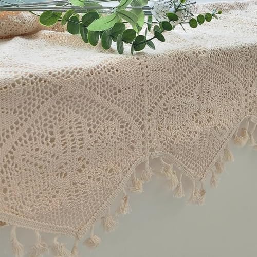 Retro Crochet Curtain Valance for Kitchen Window