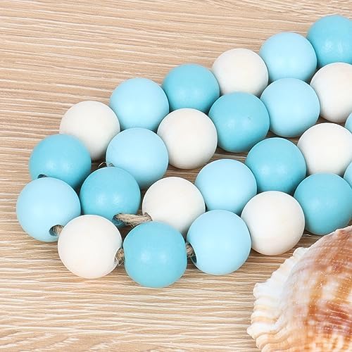 Meplait Wood Bead Garland 39 Inch Boho Decor
