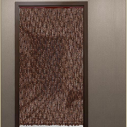 Wood Beaded Curtain for Doorway and Closet