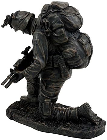 6 Inch Kneeling Soldier Courage Figurine