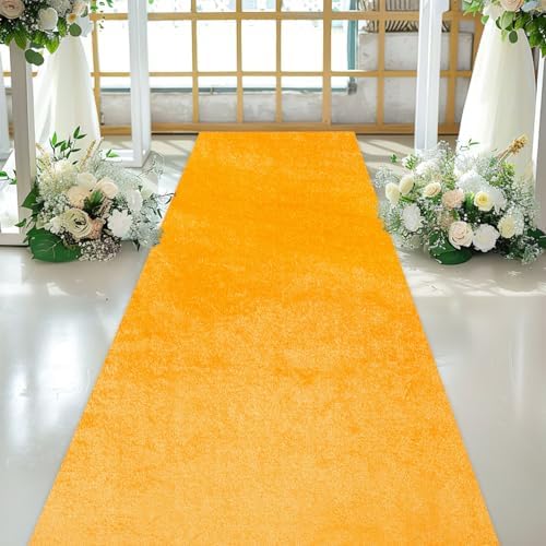 Gold Velvet Aisle Runner for Weddings 45ft x 15ft
