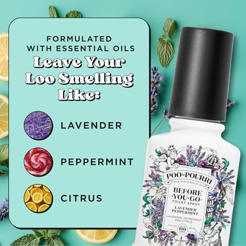 Poo-Pourri Before-You-Go Toilet Spray Lavender Peppermint 2 Fl Oz