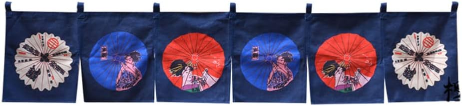 Japanese Sushi Restaurant Curtain Valance Half Window Banner 43x210CM