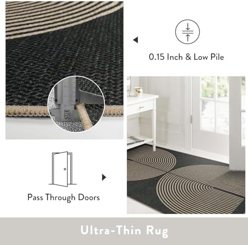 Lahome Modern Rainbow Hallway Runner Rug