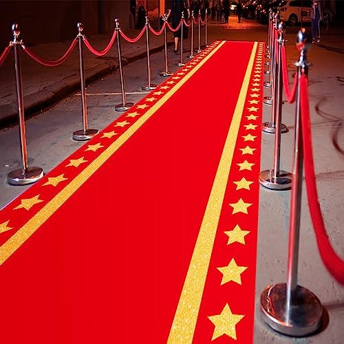 Woanger Red Carpet Runner for Party 33 x 50 Ft