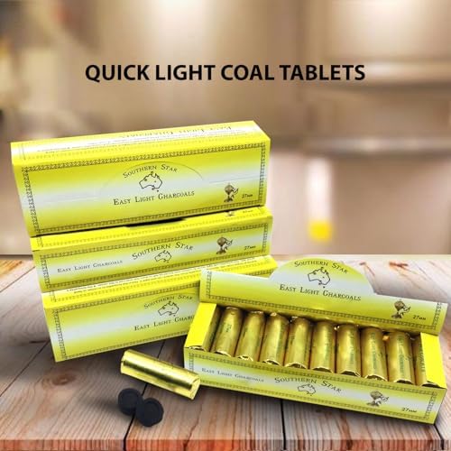 Southern Star Quick Lighting Incense Charcoal Tablets 27mm 120 Tablets