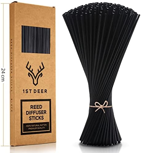 1st Deer Reed Diffuser Sticks 100 Pcs Black Rattan