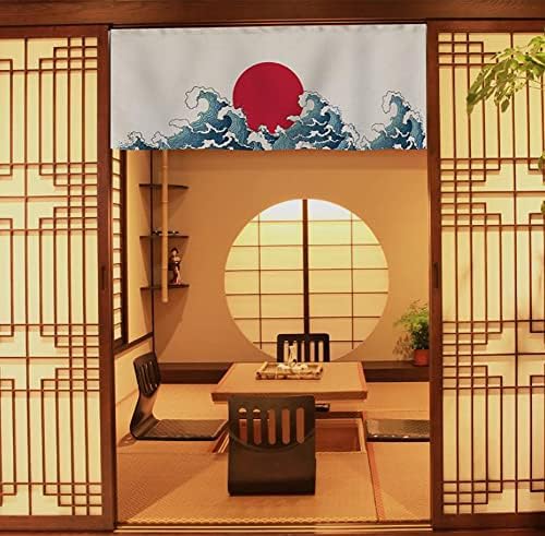 Japanese Style Half Open Doorway Noren Curtain