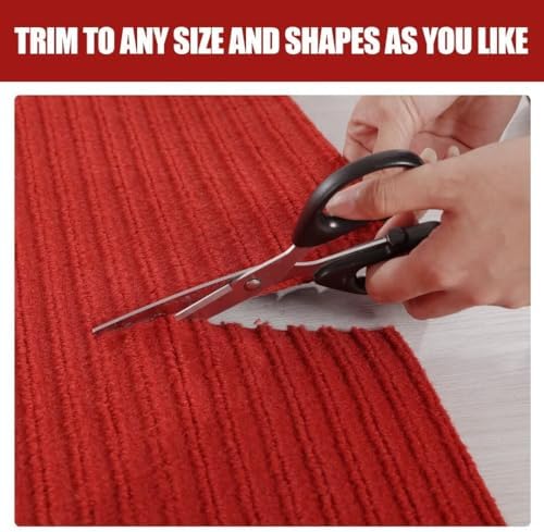HOMBYS Extra Thick Red Carpet Runner 3x10ft