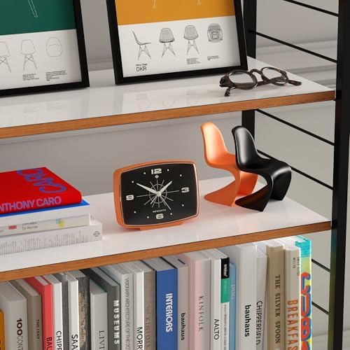 NEWGATE Brooklyn Alarm Clock Retro Design Pumpkin Orange