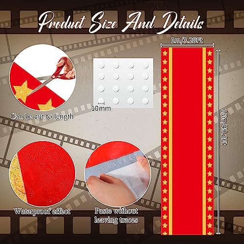 Woanger Red Carpet Runner for Party 33 x 50 Ft