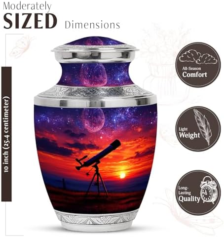 JAGASY Cremation Urn Set - Large and Small Urns for Ashes