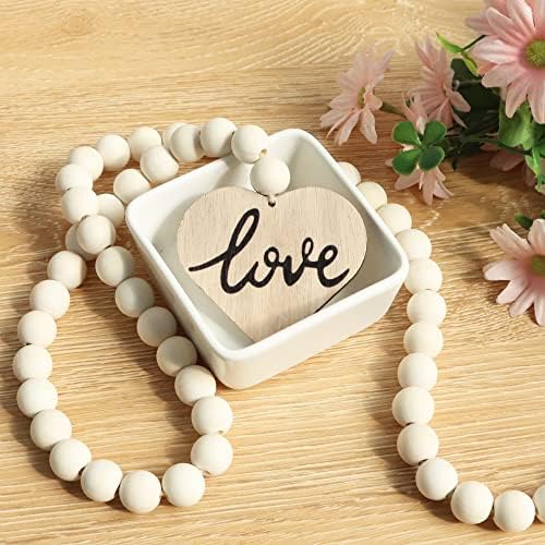 Meplait Love Wooden Bead Garland with Tassel