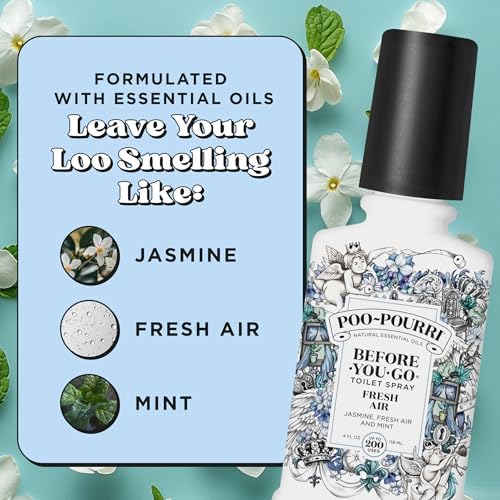 Poo-Pourri Before-You-Go Toilet Spray 4 Fl Oz Jasmine Mint