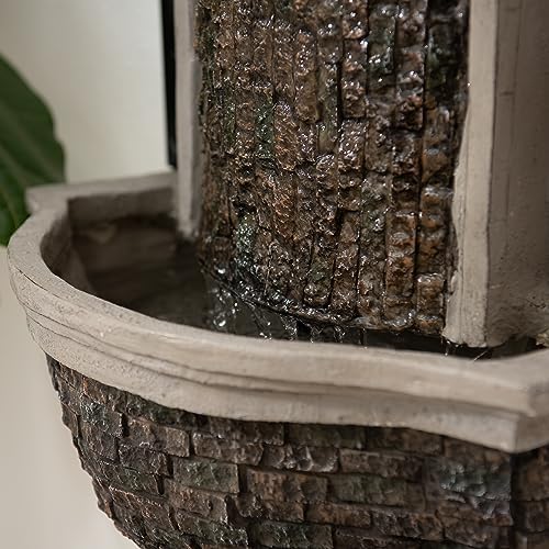 XBrand 3031 Inch Wall Mount Waterfall Fountain with Pump