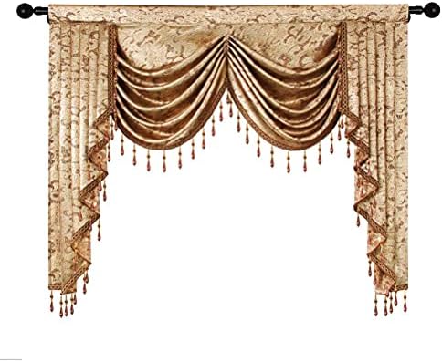 ELKCA European Curtain Valance 59 Inch 1 Panel Rod Pocket