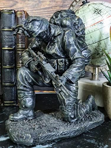 6 Inch Kneeling Soldier Courage Figurine