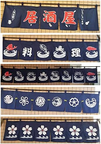 Japanese Sushi Restaurant Noren Hanging Curtain Valance 43x210CM