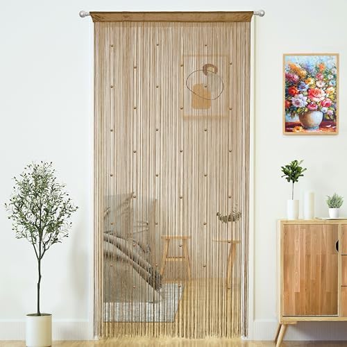 YaoYue Beaded Curtain Door String Decor Panel