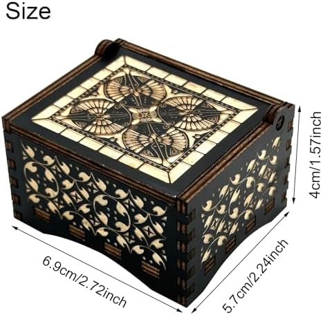 Pursuestar Wooden Windup Heart Music Box - You Are My Sunshine