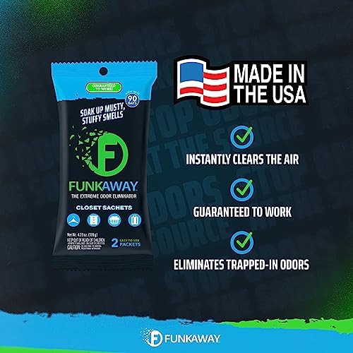 FunkAway Extreme Odor Eliminating Sachet 90 Day Freshness