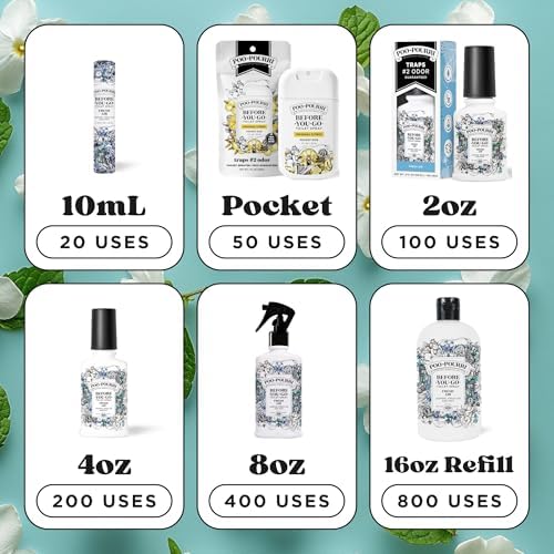 Poo-Pourri Before-You-Go Toilet Spray 4 Fl Oz Jasmine Mint