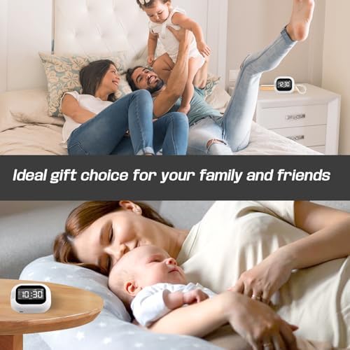 Vibrating Alarm Clock with White Noise and Sleep Sounds