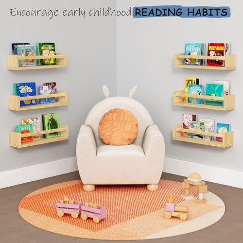 Harwaya Floating Book Shelves for Kids Room Wall