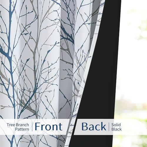 FMFUNCTEX Grommet Curtains 84 Inches Blackout Panels