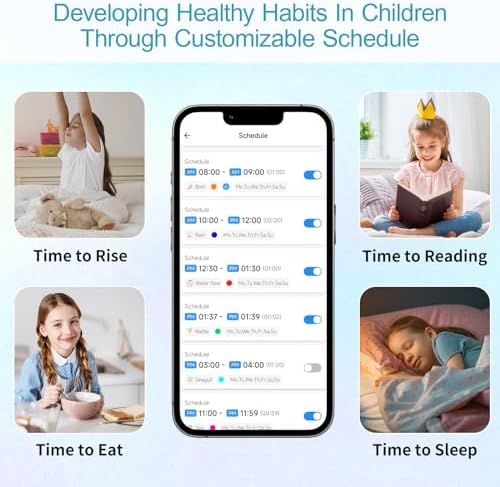 Homidy Alarm Clock for Kids 4th Gen 2024 White