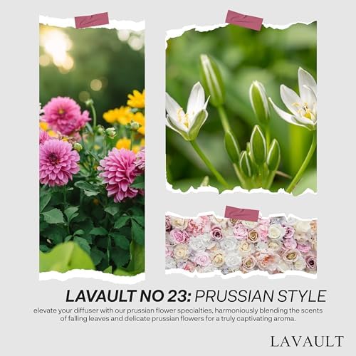Lavault Reed Diffuser Set with Real Dry Flowers